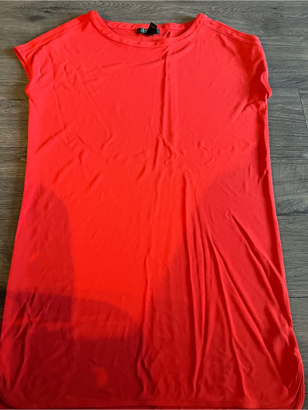 Ralph Lauren Bright Orange Red Scoop Neck Tank Dress